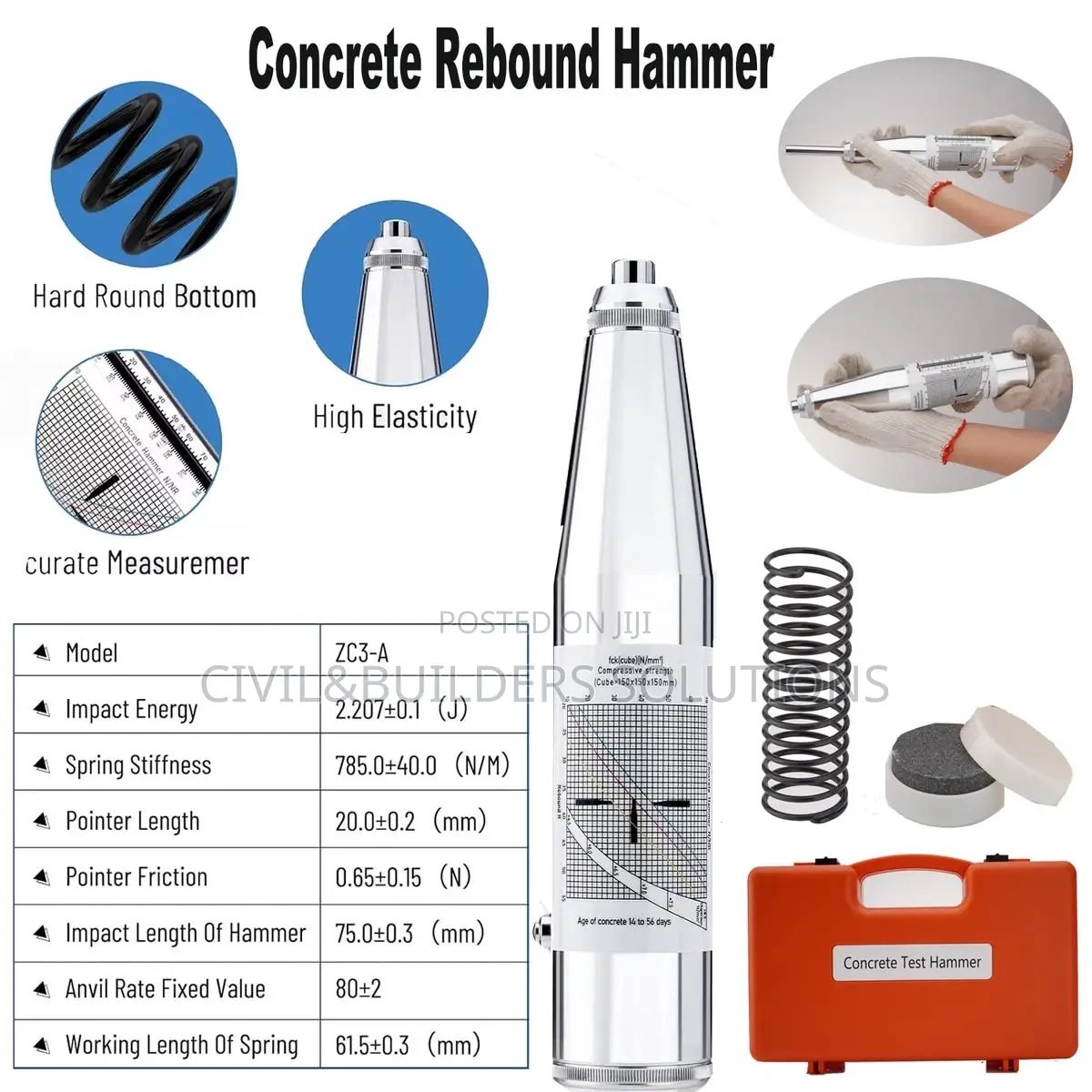 Concrete Test Hammer ( Rebound)