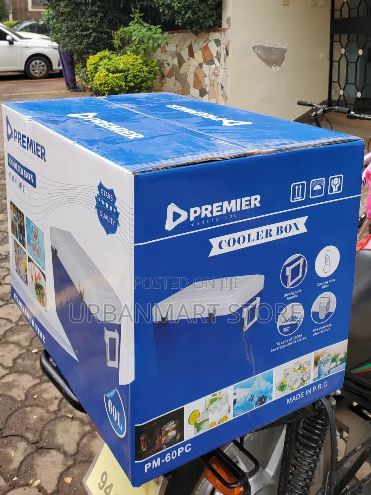 Premier 60L Cooler Box for Drinks Food Storage