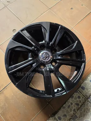 Rims Size (20) TOYOTA v 8 (5 Holes) Set of 4(BLACK.