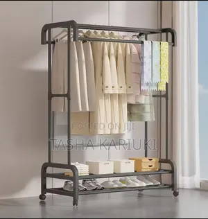 Mobile Cloth Rack With Wheels