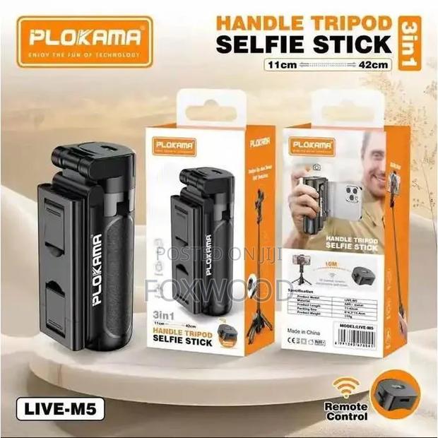 3-in-1 Handle Tripod Selfie Stick - thumbnail 2