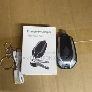 500mAh Small Backup Power Bank Type C Fast Charging, Key Ring