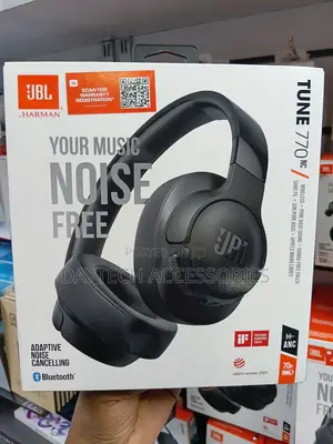 JBL TUNE770NC Wireless Noise Cancelling Over-Ear Headphones - Black
