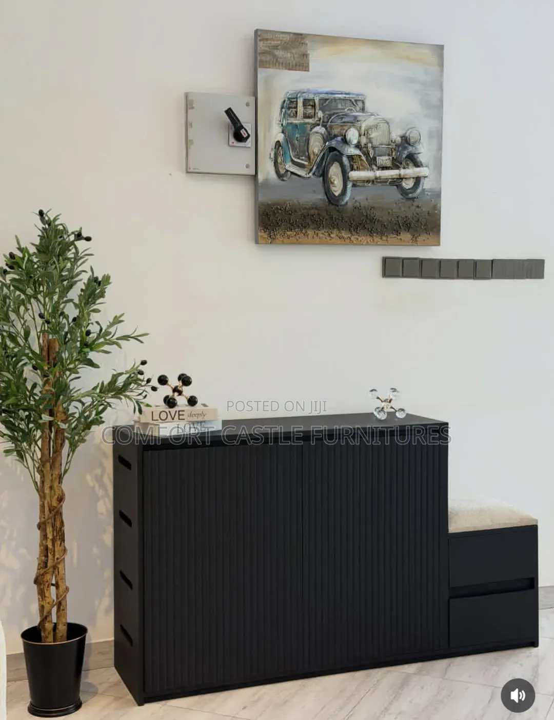 Shoe Rack Organizer With Side Bench