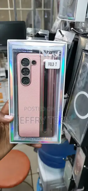 Samsung Galaxy Fold 7 Pink NCase Leather Phone Case