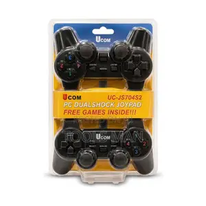 UCOM Double Game Pad PC USB Dual Shock Controller Pack. UC-JS704S2