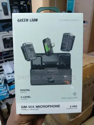 The Green Lion GM-90X Wireless Portable Type-C Microphone.
