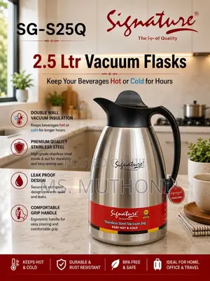 2550 Ml Unbreakable Signature Steel Vacuum Flask
