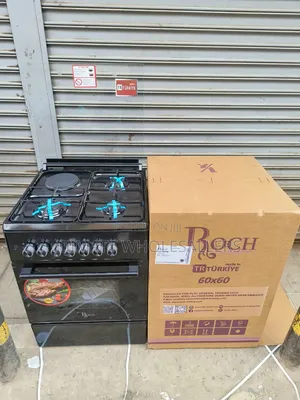 Turkey Roch Black 60×60 Standing 3+1 Cooker With Electric Oven