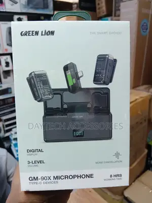 Green Lion GM-90X Wireless Type-C Microphone - Black
