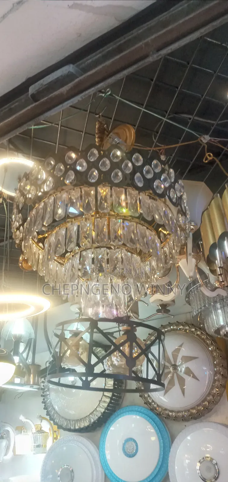 500mm Crystals Ceiling Light