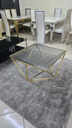 Glass Diamond Coffee Table
