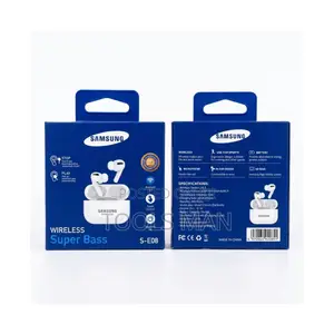 Samsung Wireless Super Bass S-E08 Bluetooth Earbuds White Ear Pods