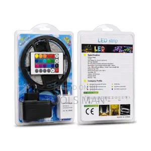 HIGH TOP RGB LED Snake Strip Light Complete Kit 12V. 5M Self Stick