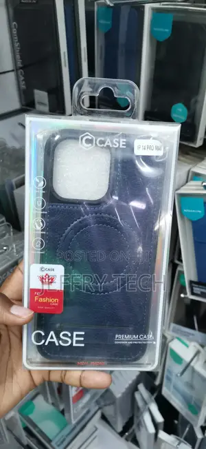 iPhone 14 Pro Max Elegant, Luxury Faux-Leather Finish Cover