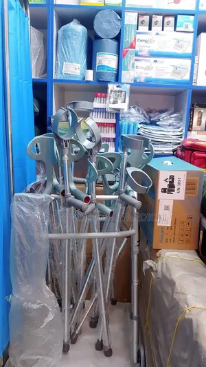 Strong Adjustable Elbow Crutches Pair