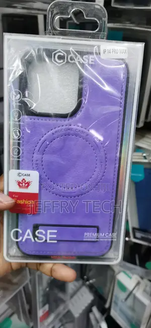 iPhone 14 Pro Max Mocome Premium PU Leather MagSafe Case