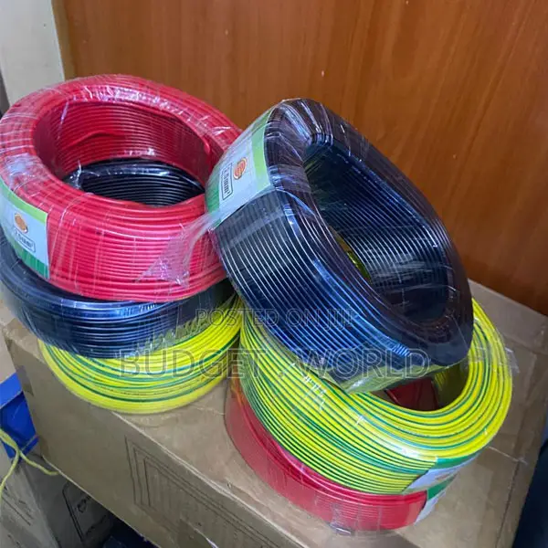 4.0mm Single Core Electrical Cable 90M Roll – Red, Black Yellow
