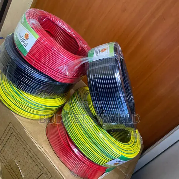 4.0mm Single Core Electrical Cable 90M Roll – Red, Black Yellow