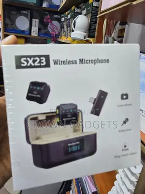 SX23 Dual Wireless Mic With Charging Case Noise Reduction