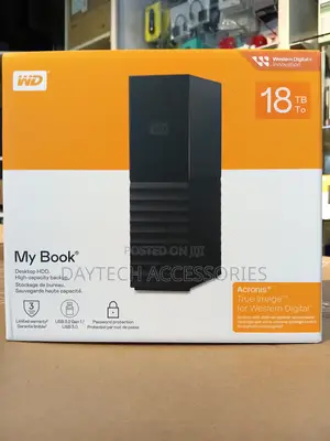 WD 18TB My Book Desktop External Hard Drive USB 3.0 - Black
