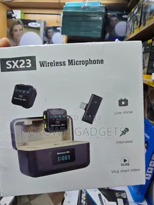 SX23 Rechargeable Wireless Microphone for Live Streaming