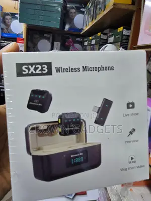 SX23 Professional Wireless Microphone Kit With Charging Case