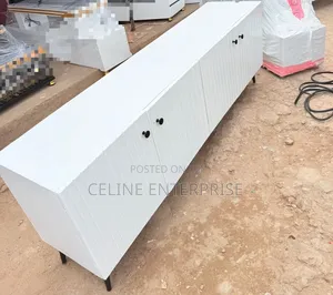 Executive Box TV Stand With Marble Top
