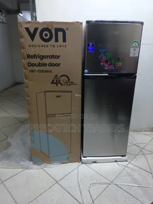 Von Double Door Fridge 138 Litres – Stylish Efficient