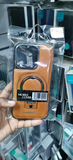 iPhone 14 Pro R.MBMAX Premium Faux Leather Magnetic Case