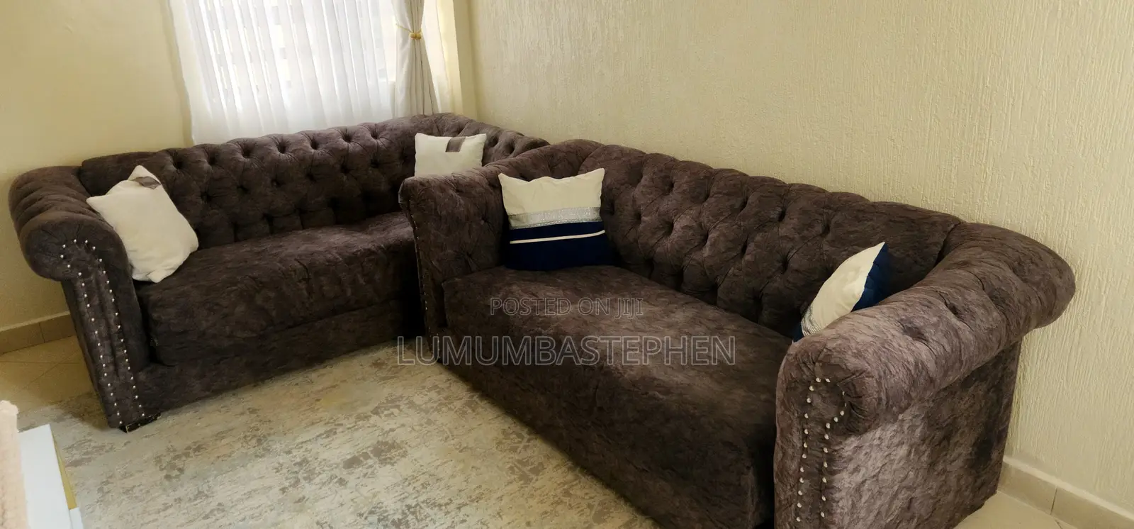 Two Three Seater Coaches Plus Coffee Table A