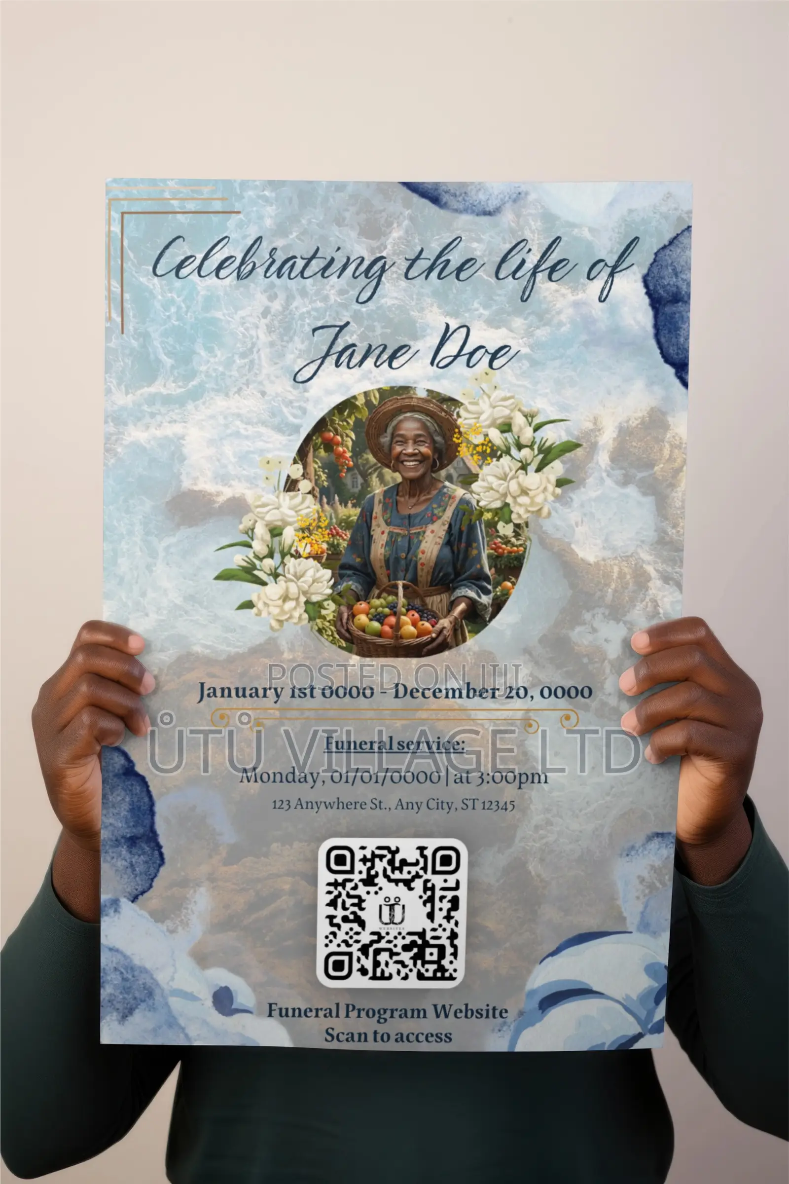 The Modern Interactive Funeral Program | Eulogy Service Details