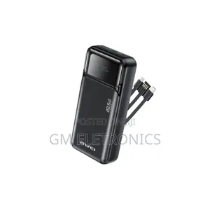 Awei PA‐93 20000mAh 22.5W Fast Charging Power Bank - Built‐in Cables