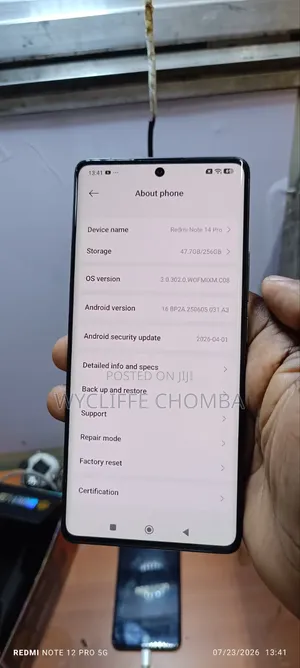 Xiaomi Redmi Note 14 Pro 256 GB Black