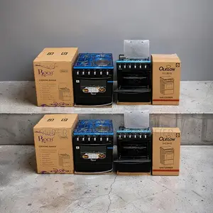 Baking Ready 4 Gas 3 Gas Burners +1 Electric Free Standing Cooker