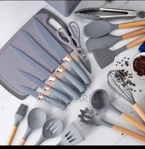 Grey Silicone Spoon 19pcs