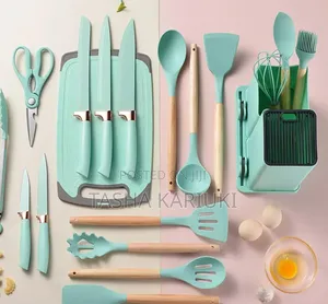 Lilac Green Silicone Spoon 19pcs