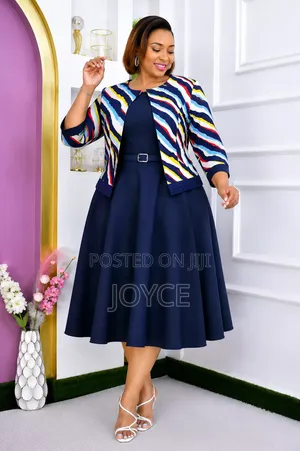 Circular Dress With a Flowered Coat