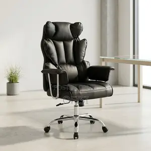 Office Chair; Orthopedic Leather Office Seat
