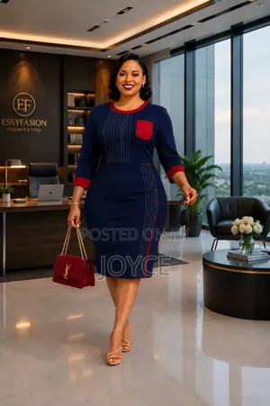 Round Neck Straight Dress