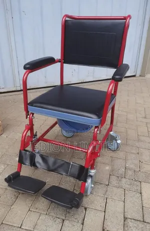 Durable Commode With Seat and Leg Rest