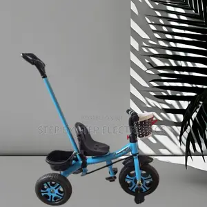 Basket Fun Safe Kids Bike Bicycle Tricycle With Push Handle