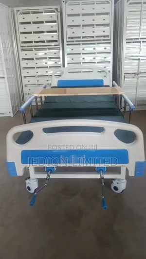 Double Crank Hospital Bed With Mattress