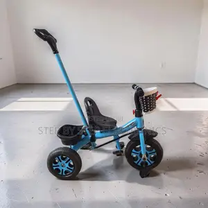 Basket Installed Kids Bike Bicycle Tricycle With Push Handle