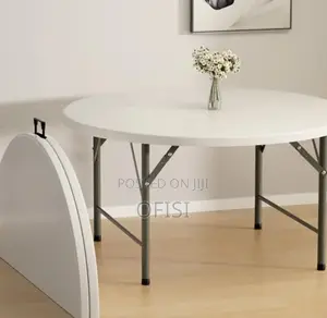 Foldable Table; 1.5M Round Plastic Outdoor Table