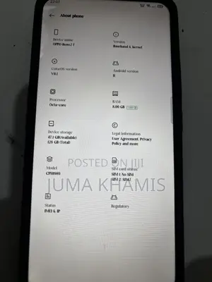 Oppo Reno 2F 128 GB Blue