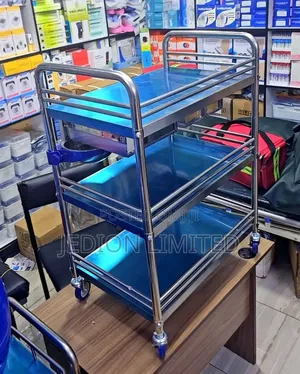 3 Shelves Instrument Trolley