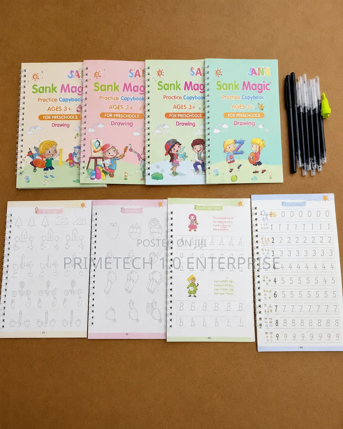 "Magic Practice Copybook for Kids – Reusable Handwriting Book Set"