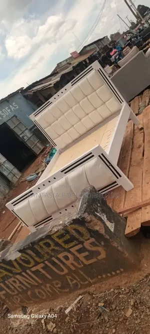 White 5x6 Modern Bed + Free Delivery