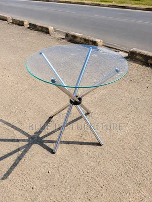 Transparent Modern Round Glass Coffee Table